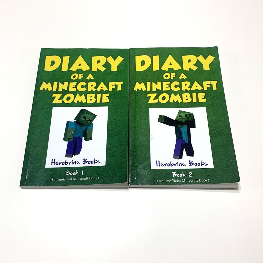 Diary of a Minecraft Zombie Books 1 & 2 Bundle, Herobrine Books
